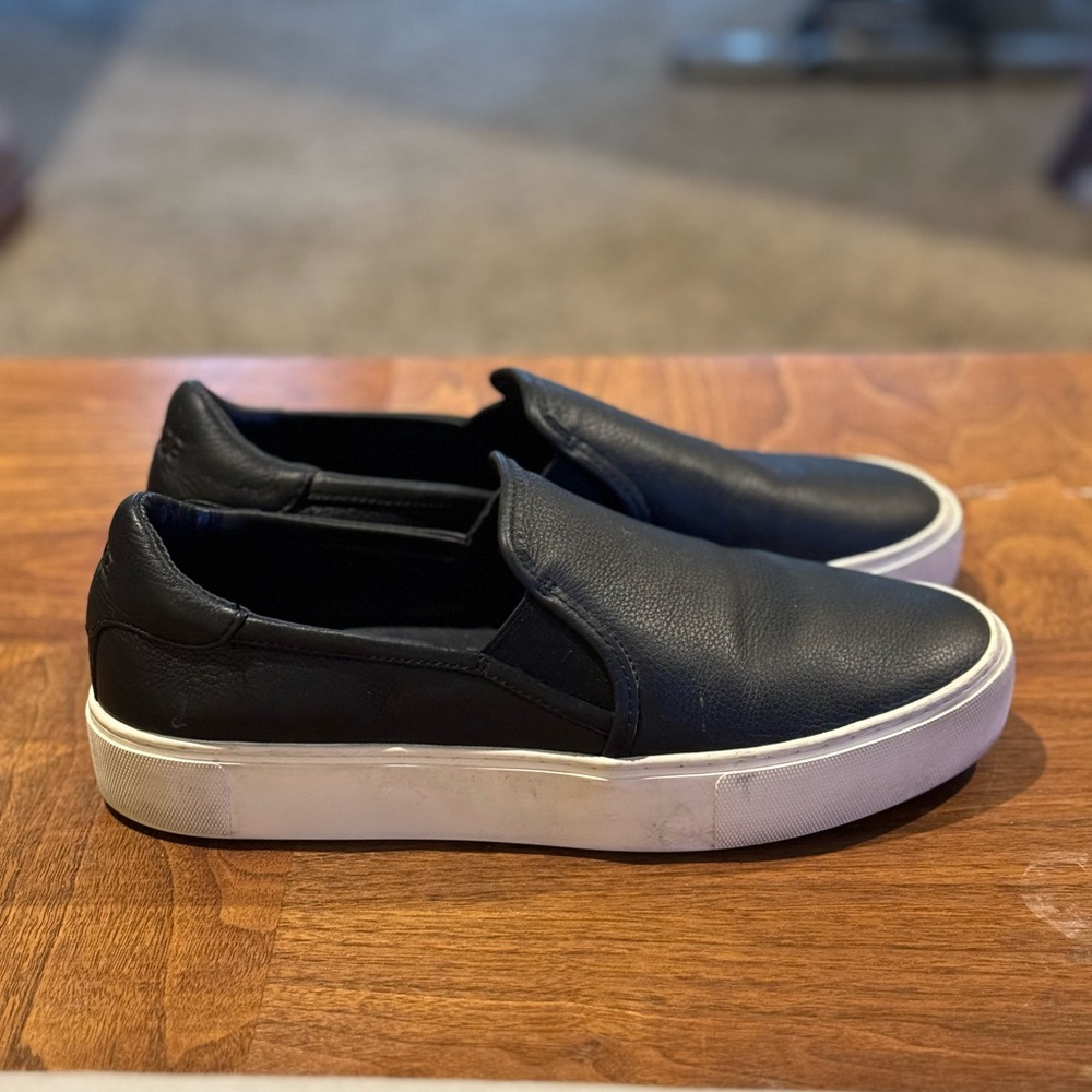 UGG Leather Slip-On Sneakers